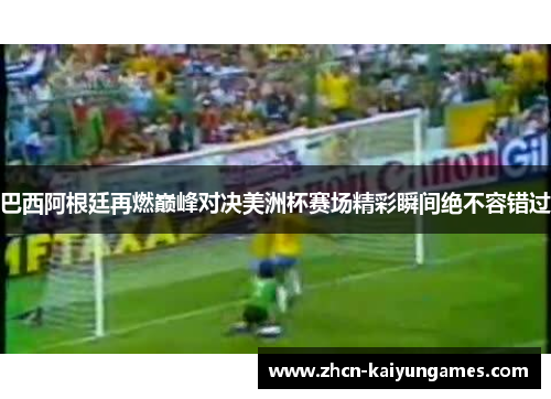 巴西阿根廷再燃巅峰对决美洲杯赛场精彩瞬间绝不容错过