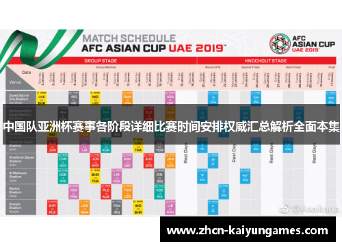中国队亚洲杯赛事各阶段详细比赛时间安排权威汇总解析全面本集 中国队亚洲杯赛事各阶段详细比赛时间安排权威汇总解析全面本集